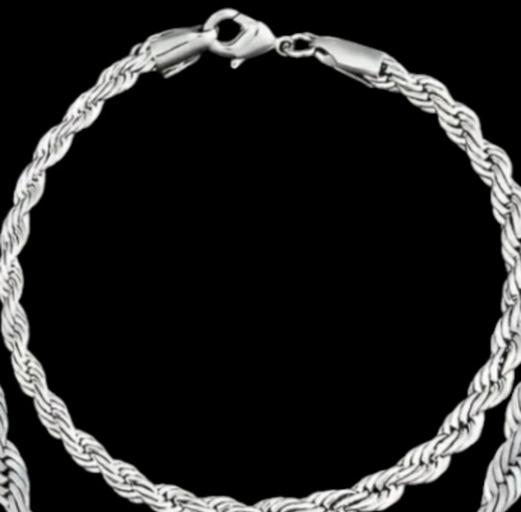 Silver Rope Bracelet - Picture 1 of 1